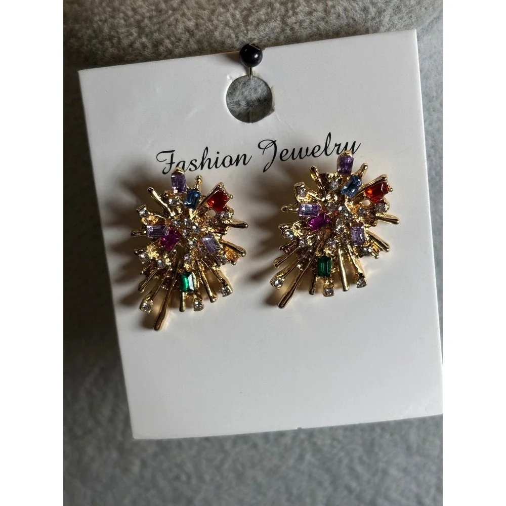 #1. Color-fulbCluster Earrings